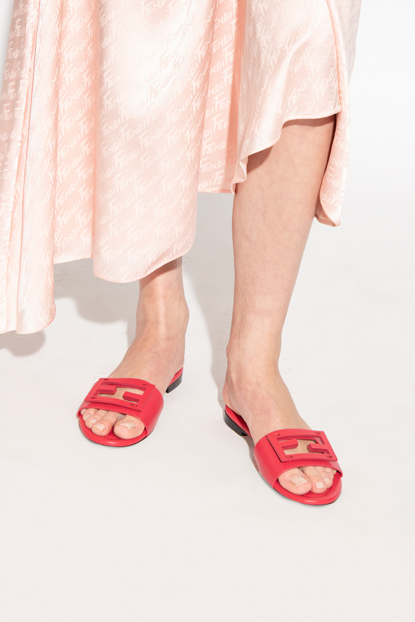 Fendi red slides online